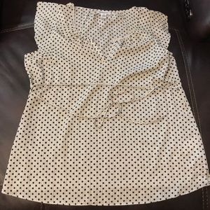 Motherhood maternity black and grey blouse XL